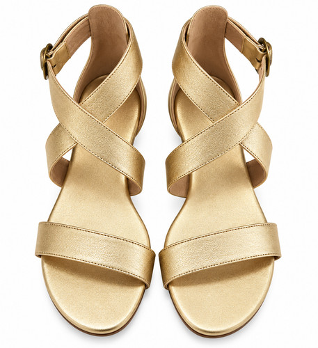 Vertigo shoes gold - shoes, leather
