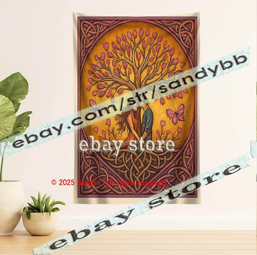 Celtic autumn lovers tree - autumn,