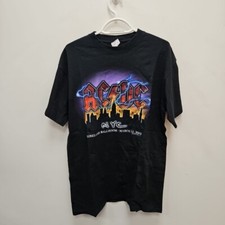 Acdc Vintage 2003 Roseland Ballroom Anvil Black Concert Tour Tshirt Tee Large
