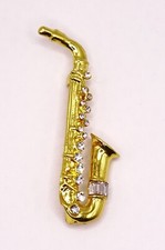Gold Diamante Large Saxophone