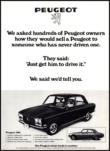 1972 peugeot 304 sedan vintage - 1972,