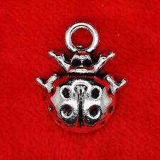 12 x Tibetan Silver Ladybird