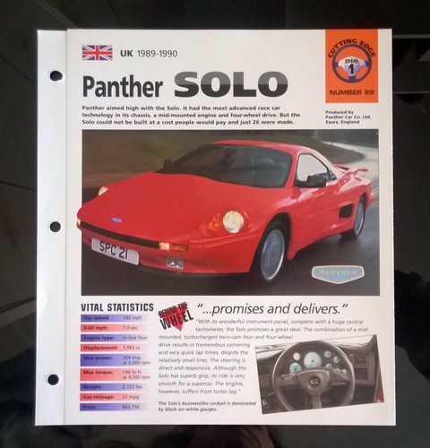 1989 panther solo - ,