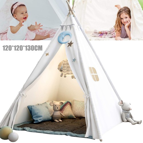 160cm kids canvas teepee tent - teepee,