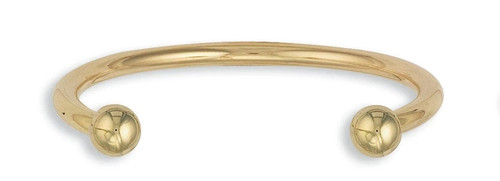 Gold torque bangle - gold,