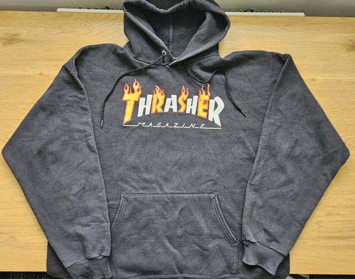 Thrasher flame logo - hoodie, l