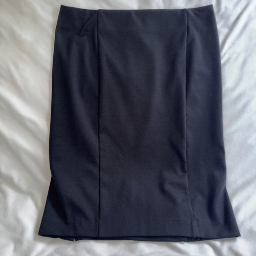 Knee lengh skirt black - skirt,, black,