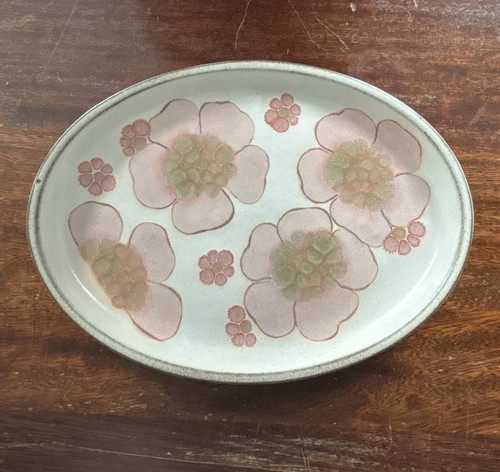 Denby oval floral stoneware - denby,