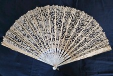 Antique Handheld Fan, Mother