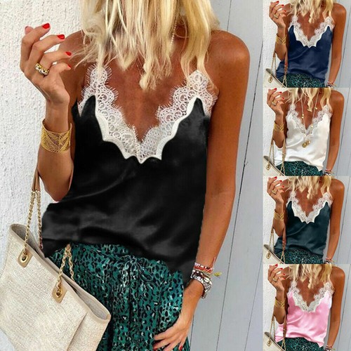 New satin neck silk - new, v-neck