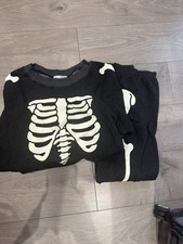 Wildfox Couture Skeleton Jogger Set Size M Black