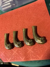 Set of 4 Antique Brass Koi