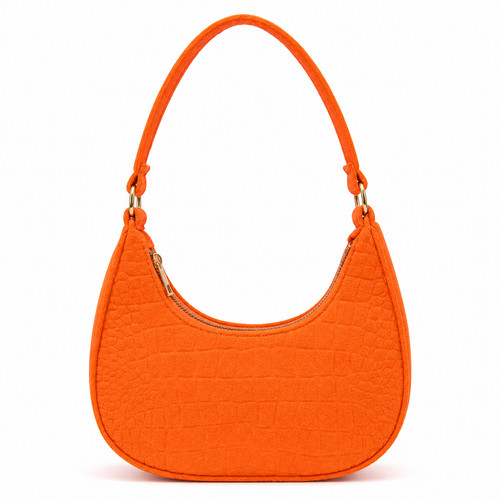Women orange croc - women's, embossed