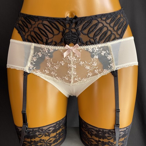Knickers panties cream sheer - cream,