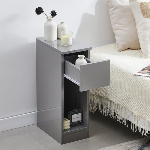 Set slim bedside table - of,