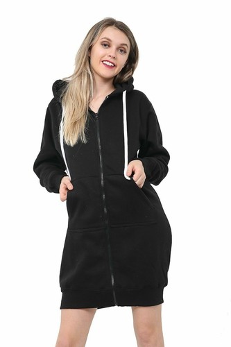 Women ladies long hoodie - hoodie, coat