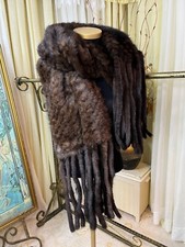 Real Mink Fur Elegant Shawl /