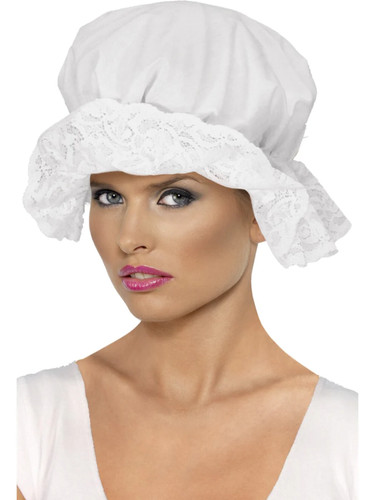 White victorian mop - victorian, cap