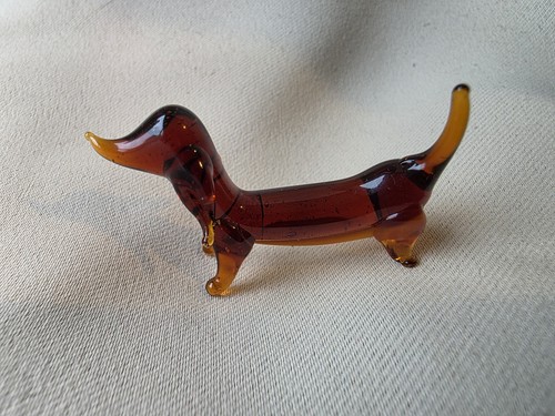 Vintage amber blown glass - ​vintage,