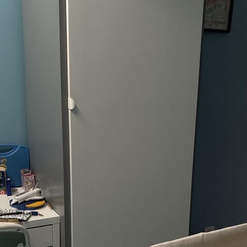 White freestanding wardrobe - white,