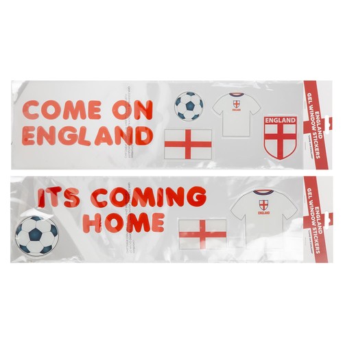 England gel window stickers - england,