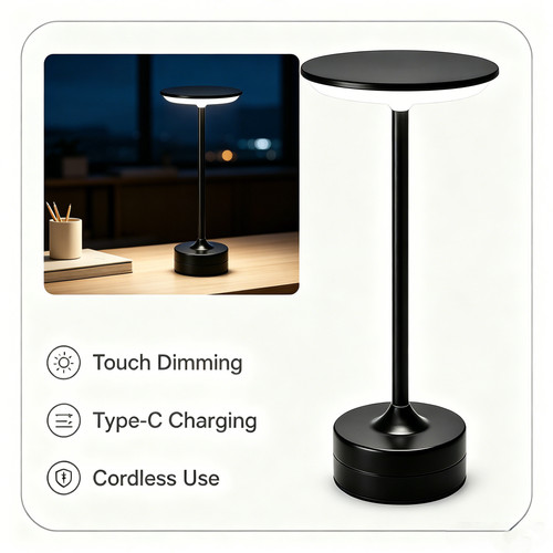Rechargeable table desk - desk, lamp