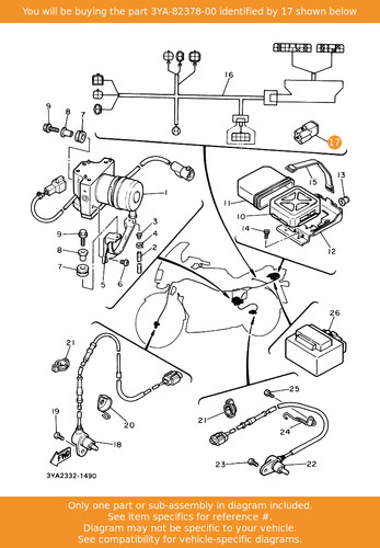 Yamaha connector 3ya 82378 00 - yamaha, 3ya-82378-00