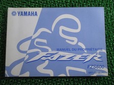 Yamaha FZS600 Feather Owner's