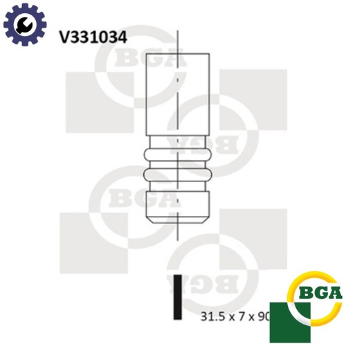 Exhaust valve v331034 - 4x,