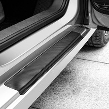 4x Car Door Plate Sill Scuff Cover Anti-Scratch Stickers Strip Tape Accessories