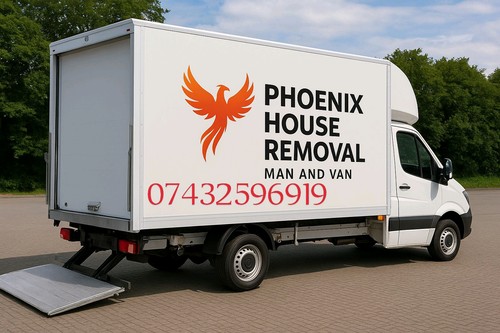 Man and van - van, house