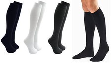 1,3,6 Pairs Mens Gents Long Hose Ribbed Grip Cotton Knee High Socks 6-11 