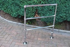 DECO CHROME TOWEL RAIL HEAVYWEIGHT QUALITY RAIL LARGE RECLAIMED * CAN DELIVER*