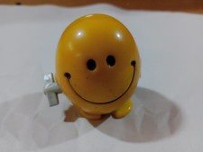 Vintage Mr Men Mr Happy Marx Toys 1975 Wind Up Clockwork Toy Yellow Need TLC F1 