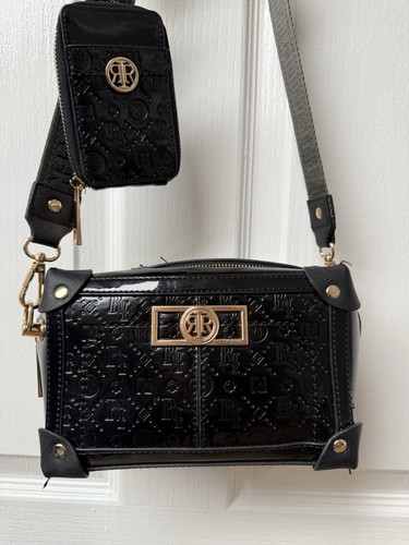 River island black patent - river,