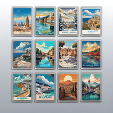 Acrylic travel city holiday - travel,