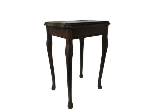 Vintage wooden glass top side - wooden,