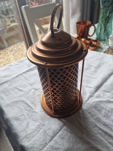 Copper lantern light - copper, lantern/light