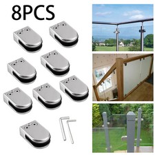 8X GLASS CLAMP CLIP BRACKET