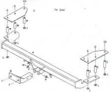 Towtrust Fixed Flange Towbar