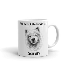 SAMOYED DOG PERSONALISED MUG /