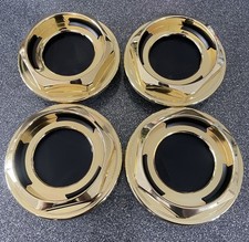 SET OF 4 14” & 15” BBS RS PLASTIC HEX NUT GOLD SMALL THREAD AUDI TT RS2 