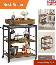 Stylish 3-Tier Kitchen Trolley