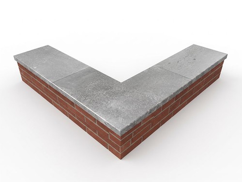 Tundra grey marble corner - corner, wall