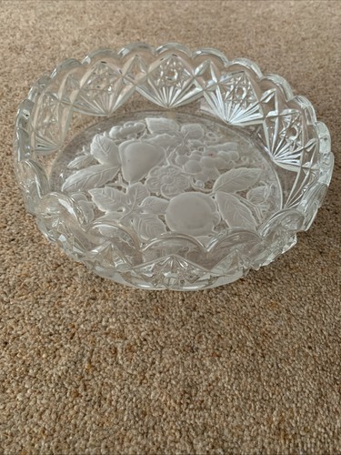 Vintage pressed glass fruit - glass,