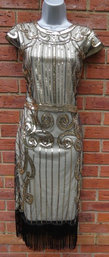 Bnwt 1920 gatsby - style, cream