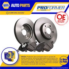 2x Vented Brake Discs and Pads