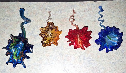 Lot hand blown art - 4,