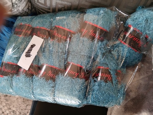 Turquoise fancy yarn - turquoise,