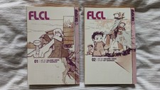FLCL Vol 1+2 Complete Manga Series Tokyopop Rare OOP Gainax